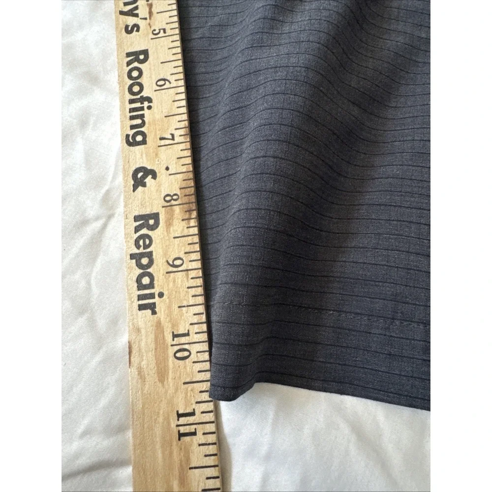 Travis Mathew Men's Golf Shorts Black Stripe 36 Flat‎ Front Polyester Stretch